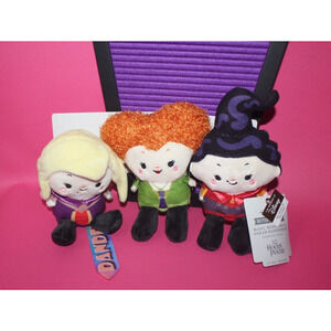 Hallmark Disney The Sanderson Sisters Hocus Pocus Movie Magnetic Plush Doll Set